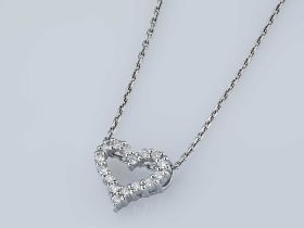 Подвеска из белого золота с бриллиантами э4701пд11200102