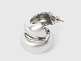 Серьги-кольца, Серебряный