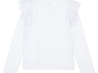 Фуфайка трикотажная для девочек (футболка с длинными рукавами)