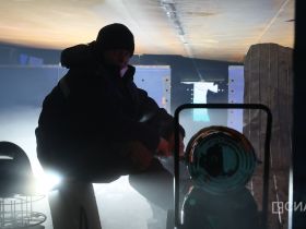 50-градусные морозы не помеха. Как идет строительство Ленского моста зимой