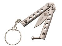 Нож-бабочка (балисонг) Гном, сталь 420, светлый