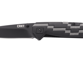 Полуавтоматический складной нож Hyperspeed, CRKT 7020, сталь 8Cr14MoV Black Oxide Coating, рукоять термопластик GRN