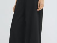 Широкие брюки с эластичным поясом, Черный