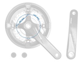 Prowheel Система Prowheel Zephyr 24-32-44T 170мм кв., цвет Черный