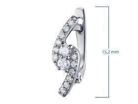 Серьги из белого золота с бриллиантами э0901сг11190050