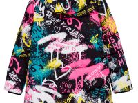 Пальто текстильное с полиуретановым покрытием для девочек