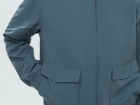 Ветровка-бомбер со съемным капюшоном