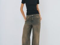 Футболка в рубчик, Черный