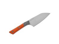 Нож кухонный Сантоку Microtech Santoku Knife 4', сталь M390MK, рукоять G10, оранжевый