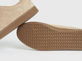 Кеды из натуральной замши, Бежевый