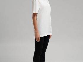 Футболка свободного кроя из мерсеризованного хлопка