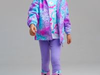 Куртка текстильная с полиуретановым покрытием для девочек (ветровка)