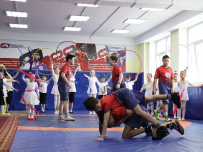 В Мархинской школе № 1 открыли зал для спортивной борьбы