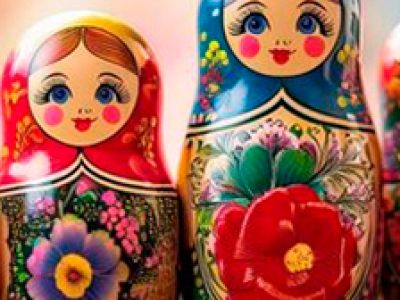 В гостях русская матрёшка. Русский фольклор