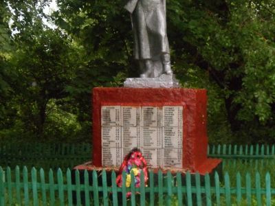 Братская могила воинов Советской Армии, погибших в период Великой Отечественной войны. Захоронено 138 человек, установлено фамилий на 80 человек. Скульптура установлена в 1958 году