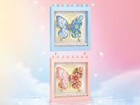1961_MK Конструктор Голубая бабочка в рамке