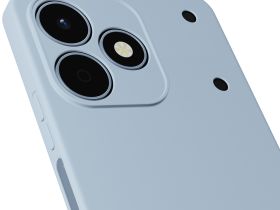 Клип-кейс Krutoff Silicone для realme Note 80 Голубой