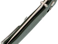 Складной нож SRM Medal 255L-MG2, сталь 140Cr, рукоять микарта, зеленый