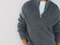 Джемпер с ангорой и шерстью, Серый