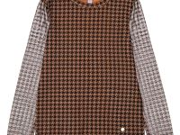 Фуфайка трикотажная для девочек (футболка с длинными рукавами)