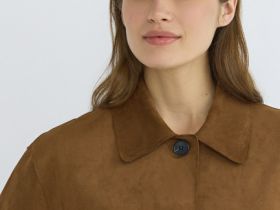 Куртка из искусственной замши, Желтый