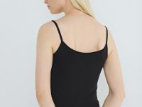 Базовый топ из микрофибры, Черный