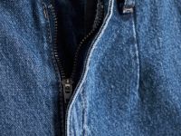 Широкие джинсы с ремнём, Синий