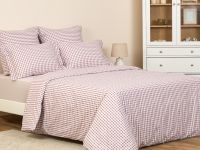 Постельное белье полукомплект Vichy, коричневое