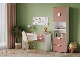 Стеллаж детский Милна 2-60x190 Розовый