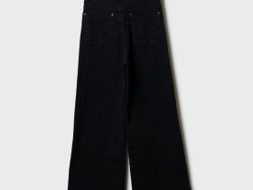 Брюки текстильные джинсовые для девочек