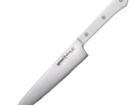 Набор из 3 кухонных ножей Samura Harakiri  "Поварская тройка", сталь AUS-8, рукоять ABS-пластик, белый