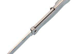 Складной нож Sanrenmu PT611-SF, сталь 12C27, рукоять нержавеющая сталь, серый