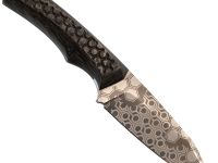 Нож Pocket Wolf Кело, сталь Elmax, рукоять карбон, гравировка соты