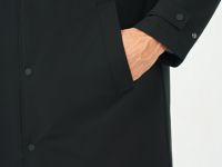 Утеплённая длинная куртка с подкладкой, Черный