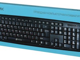 Клавиатура проводная Оклик 90MV2 Чёрная