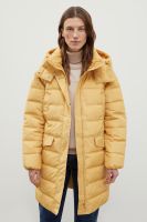 Утепленное пальто силуэта oversize