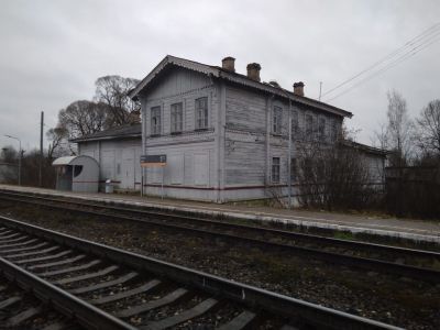 Здание вокзала, архитектор К.К. Рахау