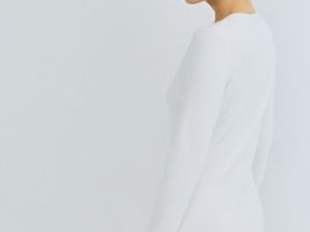 Вязаное облегающее платье, Бежевый