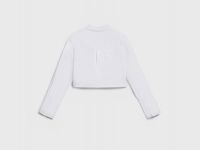 Укороченная рубашка для девочек, Белый