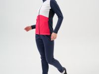 Тренировочная куртка Nordski Advance White/Pink/Blueberry W