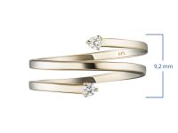 Кольцо из желтого золота с бриллиантами э0301кц03210518