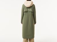 Женская утеплённая куртка-парка Lacoste с эластичным поясом