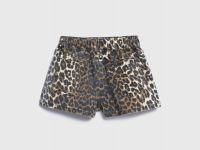 Юбка-шорты с леопардовым принтом для девочек, Мультицвет