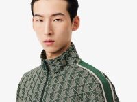 Мужская жаккардовая толстовка Lacoste PARIS с монограммой