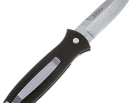 Нож складной Ontario Dozier Arrow 9100, сталь D2, Satin, рукоять G10, black