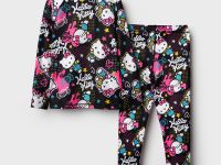 Термокомплект трикот. для девочек: фуфайка (футболка) с длин. рук, брюки для эпизод. использования