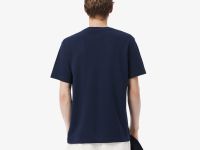 Мужская хлопковая футболка Lacoste из смеси льна