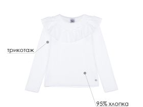 Фуфайка трикотажная для девочек (футболка с длинными рукавами)