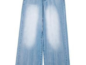 Брюки текстильные джинсовые для девочек