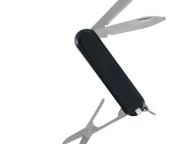 Нож перочинный Stinger 65 мм, 7 функций, рукоять ABS-пластик, черный